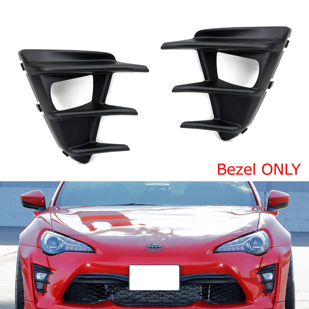 Spare LH RH OEM-Spec Fog Lamp Bezel Covers ONLY For 2017-2021 Toyota 86