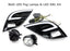 JDM-Spec LED Fog Light Kit w/ White/Amber LED DRL Bezels For 18-20 Camry SE XSE