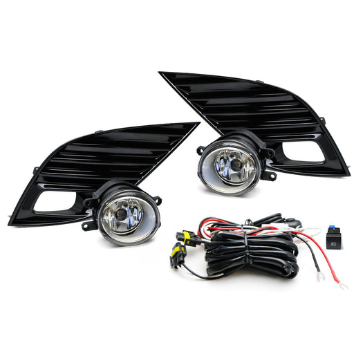 JDM Clear Lens Fog Light Kit w/ 55W Halogen Bulbs For 18-20 Toyota Camry SE XSE