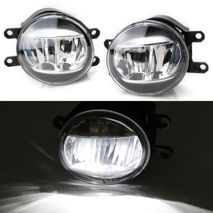 JDM-Spec LED Fog Light Kit w/ White/Amber LED DRL Bezels For 18-up Camry SE XSE