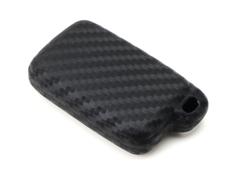 Carbon Fiber Soft Silicone Key Fob For Toyota Camry Avalon Corolla Highlander...