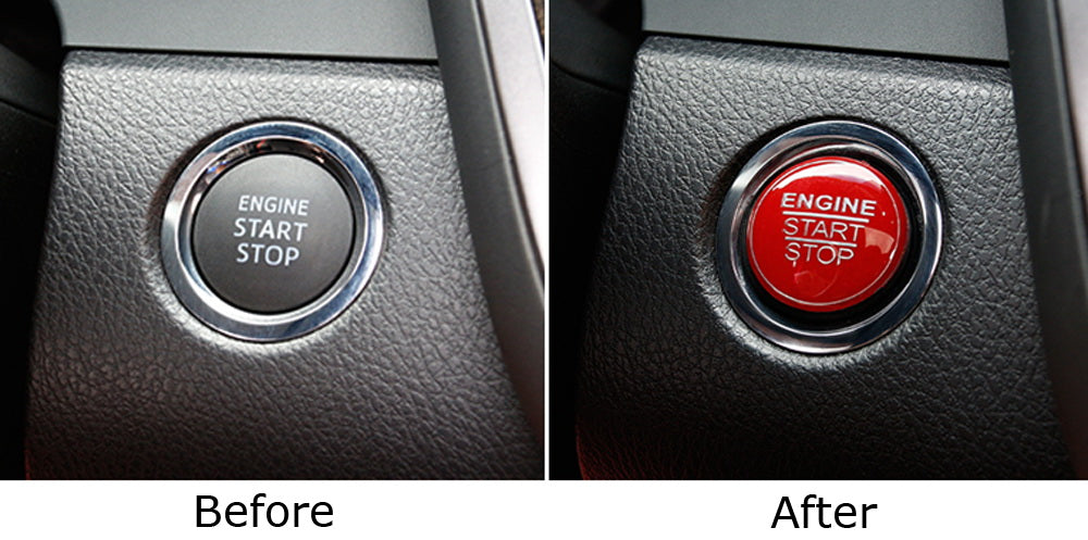 Red Keyless Engine Push Start Button Cover For Toyota Camry Tacoma Prius Avalon