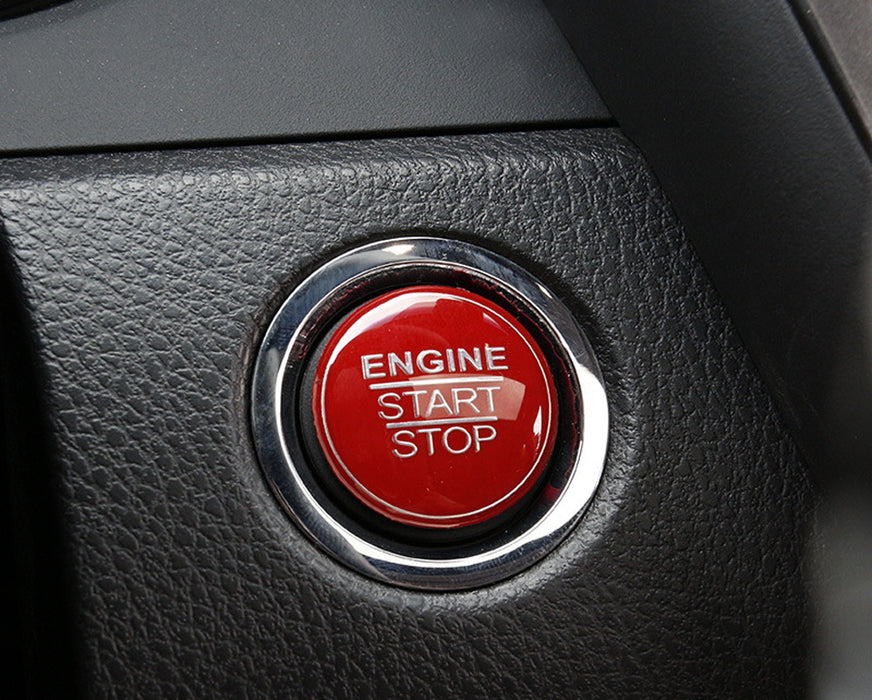 Red Keyless Engine Push Start Button Cover For Toyota Camry Tacoma Prius Avalon