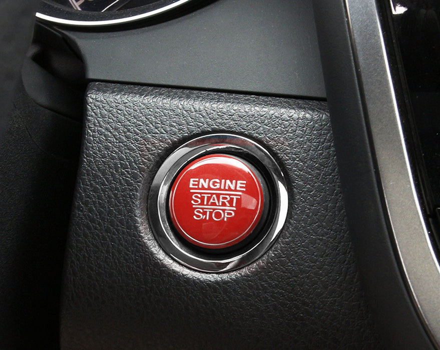 Red Keyless Engine Push Start Button Cover For Toyota Camry Tacoma Prius Avalon