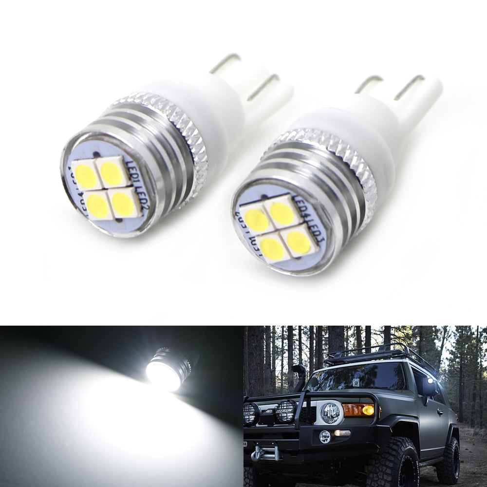 White 4-SMD High Power LED Side Mirror Light Bulbs For 2007-14 Toyota FJ Cruiser