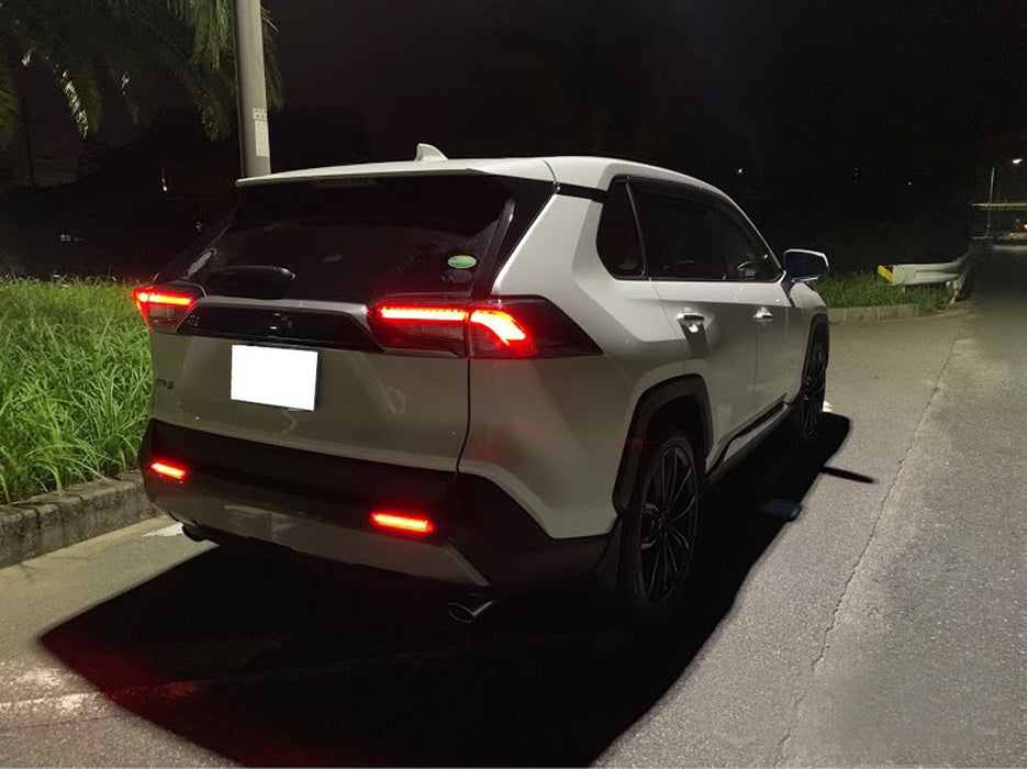 Halo Style Smoked Lens LED Bumper Reflectors For Lexus RC NX IS-F GX Toyota RAV4