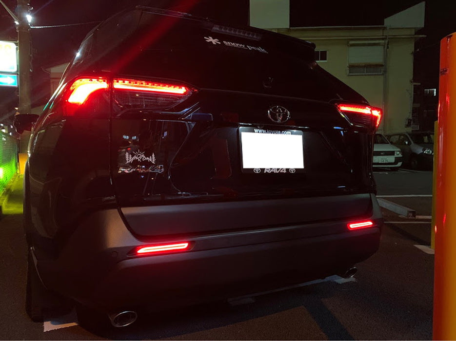 Halo Style Smoked Lens LED Bumper Reflectors For Lexus RC NX IS-F GX Toyota RAV4