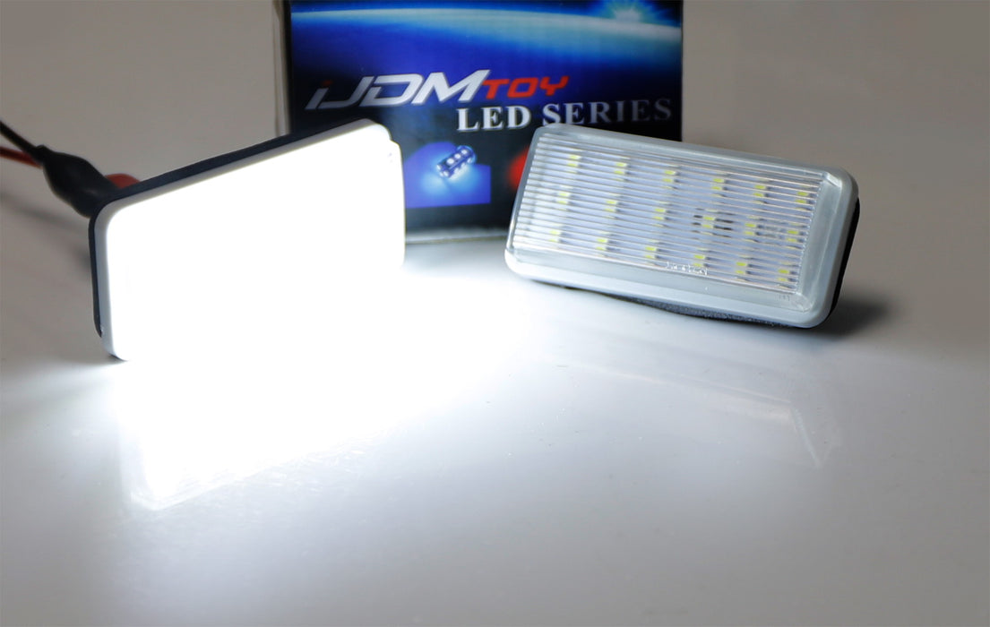 OEM-Replace 18-SMD White LED License Plate Lights For Toyota Land Cruiser LX GX