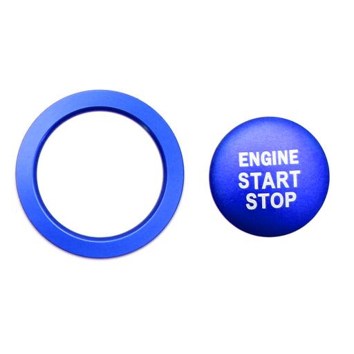 Blue Engine Start/Stop Push Start Cover&Ring For Toyota Camry Tacoma Prius RAV4