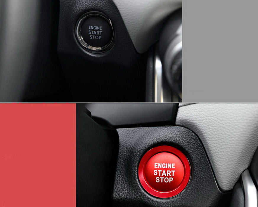 Red Engine Start/Stop Push Start Cover & Ring For Toyota Camry Tacoma Prius RAV4