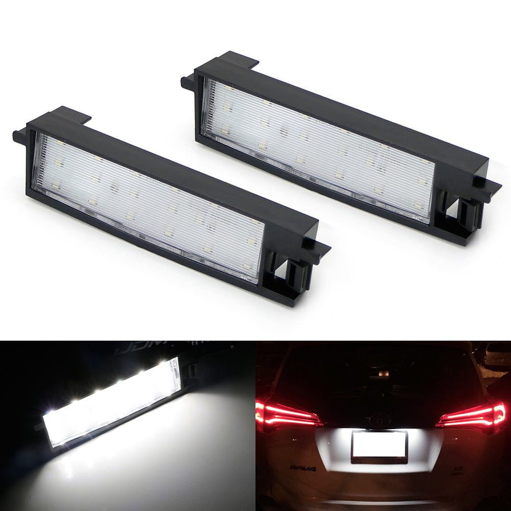 OE-Fit 3W Full White LED License Plate Light Kit For 2006-12 Toyota RAV4 (XA30)