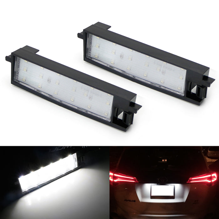 OE-Fit 3W Full White LED License Plate Light Kit For 2006-12 Toyota RAV4 (XA30)