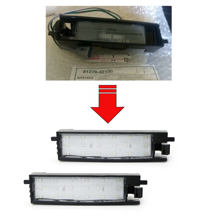 OE-Fit 3W Full White LED License Plate Light Kit For 2006-12 Toyota RAV4 (XA30)