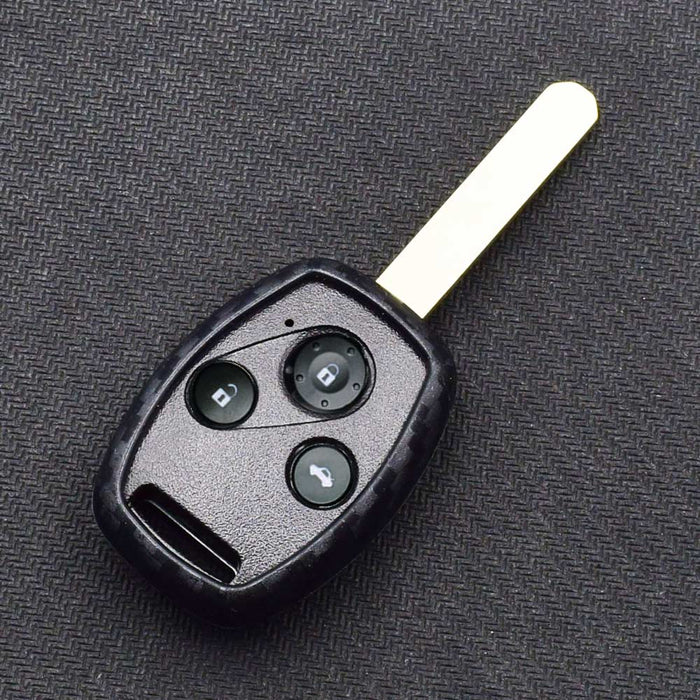 Carbon Fiber Soft Silicone Key Fob For Honda Accord Civic CRV CRZ FIT Insight