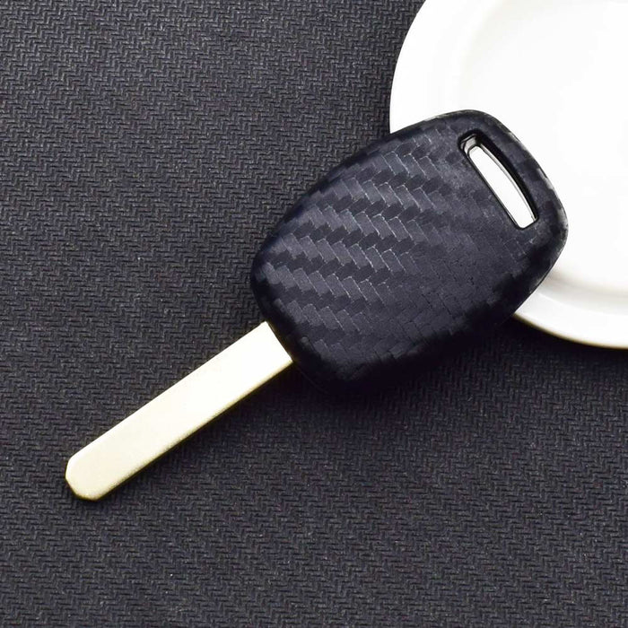 Carbon Fiber Soft Silicone Key Fob For Honda Accord Civic CRV CRZ FIT Insight