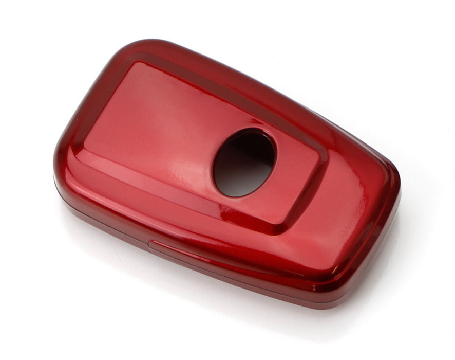 Glossy Red Key Fob Shell Cover For 17/18-up Toyota Camry Prius Prime Mirai C-HR