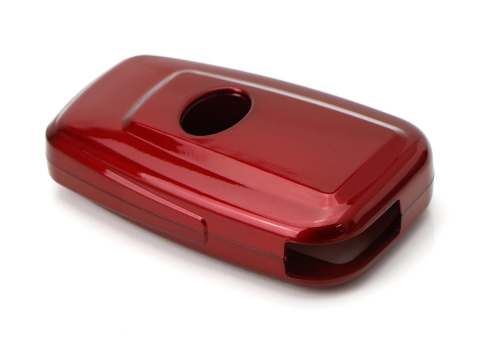 Glossy Red Key Fob Shell Cover For 17/18-up Toyota Camry Prius Prime Mirai C-HR