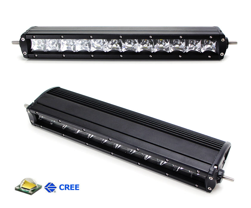 60W LED Light Bar w/ Hood Scoop Mount Bracket, Wiring For 2016-23 Toyota Tacoma