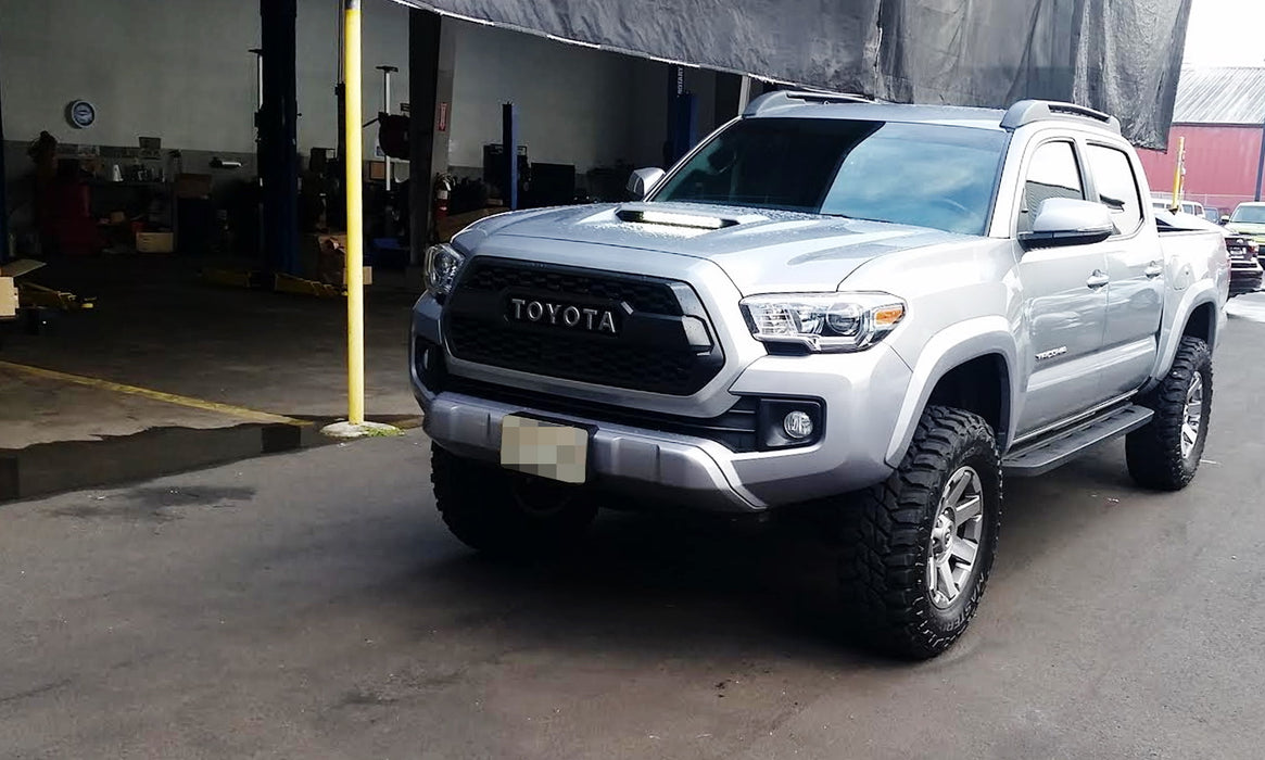 60W LED Light Bar w/ Hood Scoop Mount Bracket, Wiring For 2016-23 Toyota Tacoma