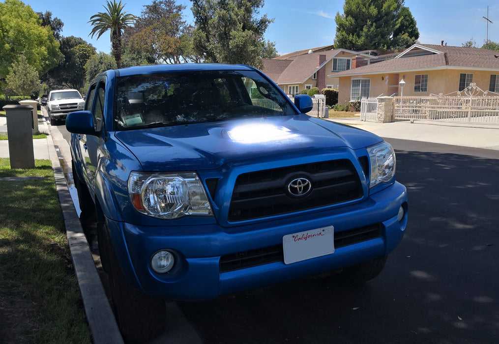 Hood Scoop Mount 50W LED Lightbar Kit For 2005-2011 Toyota Tacoma OEM Hood Bulge