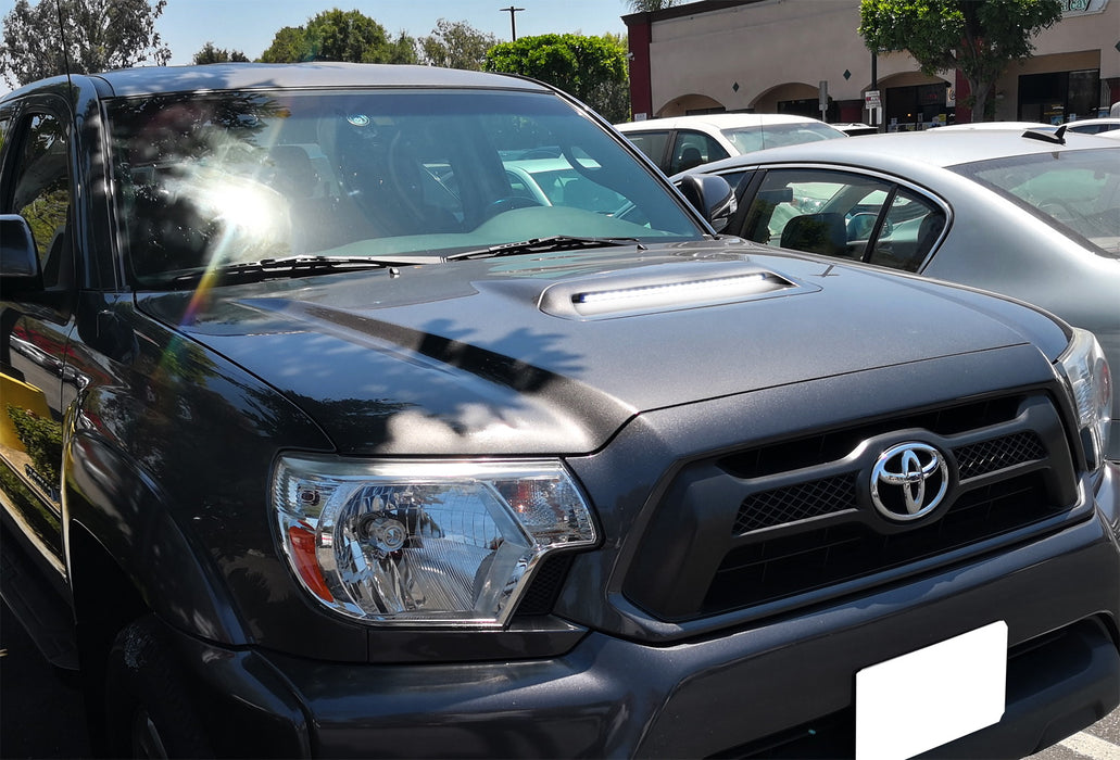 Flexible LED Hood Bulge Light Strip For 2012-15 Toyota Tacoma w/Hood Scoop Bulge