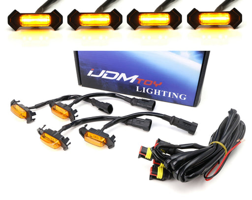 4pc Set Front Grille Lighting Kit For 2016-23 Toyota Tacoma w/TRD Pro Grill ONLY