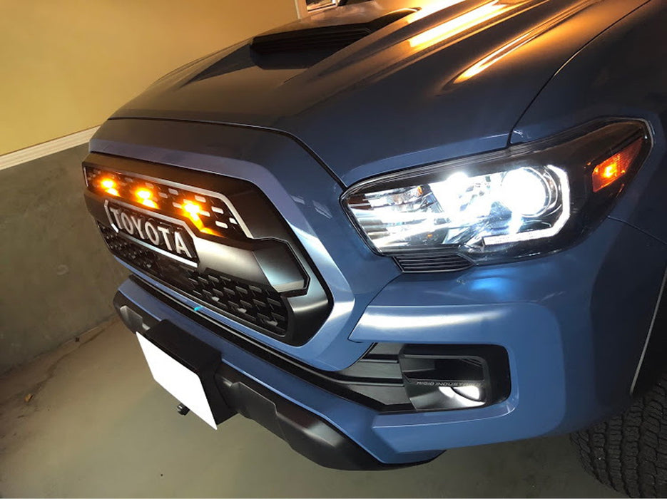 Smoked Lens Front Grille Lighting Kit For 2016-23 Toyota Tacoma w/TRD Pro Grill