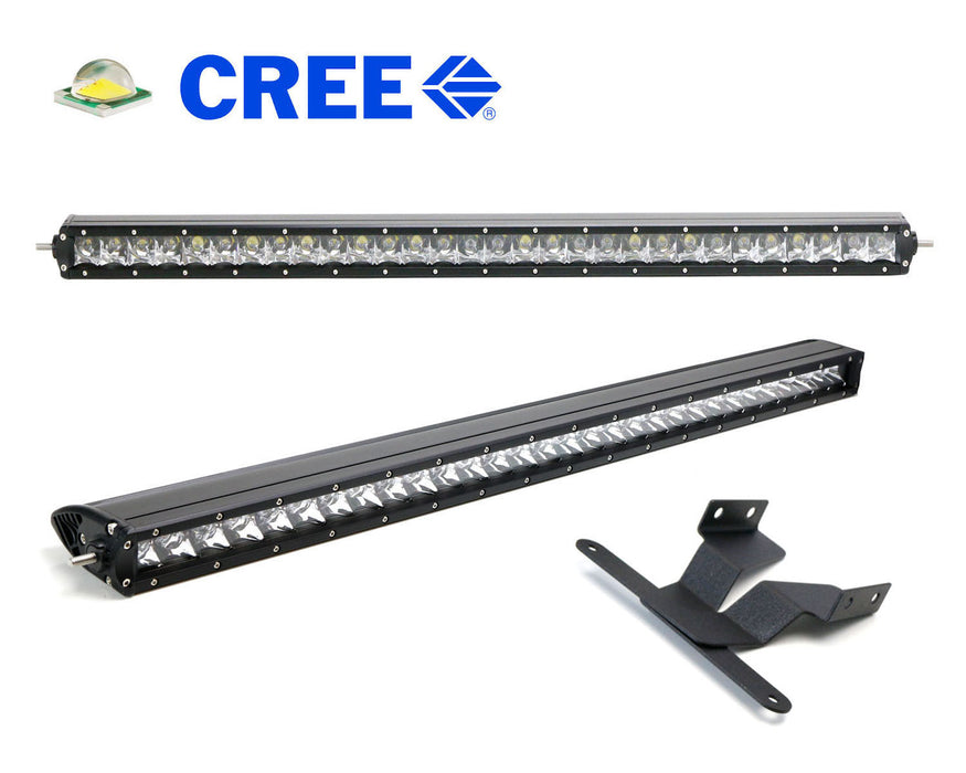 150W 30" LED Light Bar w/ Lower Bumper Brackets, Wirings For 16-23 Toyota Tacoma