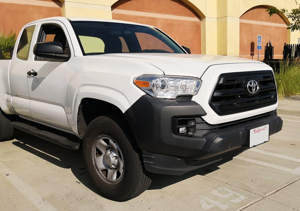 TRD-Pro Style 10W LED Fog Light Kit w/Primed Bezel Cover For 16-23 Toyota Tacoma