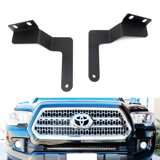 30-31.5" LED Light Bar Lower Bumper Mounting Brackets For Toyota Tacoma Tundra