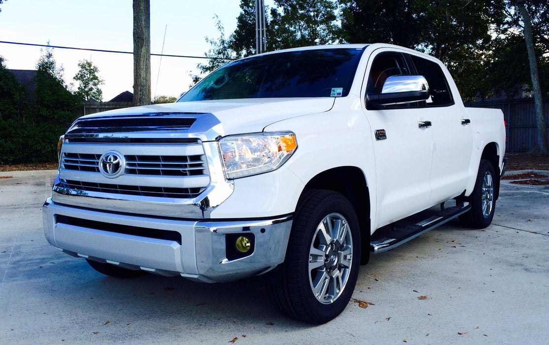 Complete Yellow Lens Fog Light Kit w/Bezel Covers Wiring For 14-21 Toyota Tundra