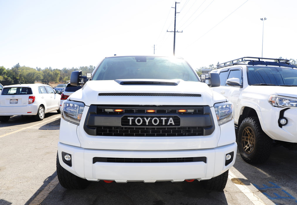 3pcs Amber Lens LED Grille Running Light Kit For 2014-21 Tundra w/TRD Pro Grill