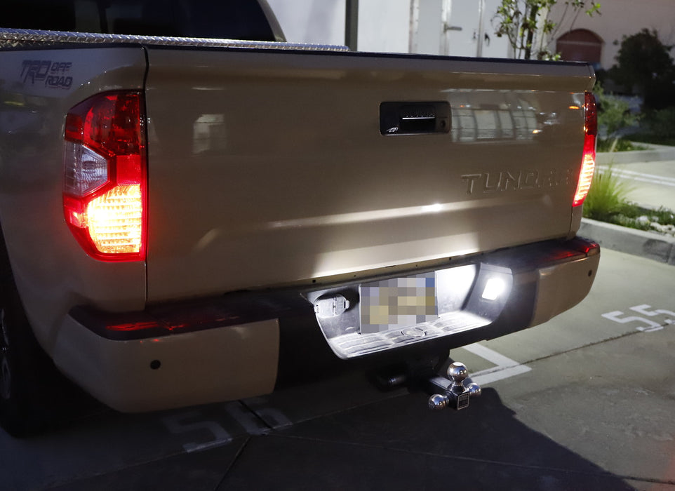 OE-Fit 3W Full White LED License Plate Light Kit For 14-23 Toyota Tundra, Tacoma