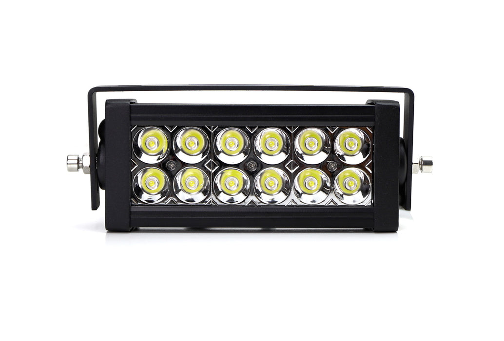 Dual 7" LED Light Bars w/Rear Bumper Mount, Wiring For 12-up Tacoma 14-21 Tundra