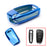 Chrome Blue TPU Key Fob Case For Audi A3 S3 A4 S4 A6 Q5 Q7 TT Folding Blade Key