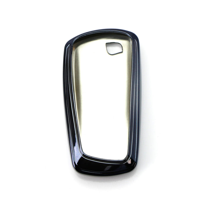 Chrome Black TPU Key Fob Case For BMW 1 2 3 4 5 6 7 Series X1 X3 X4 4-Button Key