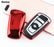 Chrome Red TPU Key Fob Case For BMW 1 2 3 4 5 6 7 Series X1 X3 X4 4-Button Key