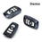 Chrome Black TPU Key Fob Case For BMW 1 2 3 4 5 6 7 Series X1 X3 X4 4-Button Key