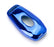 Chrome Blue TPU Key Fob Case For Ford or Lincoln 4/5-Button Intelligent Keyless