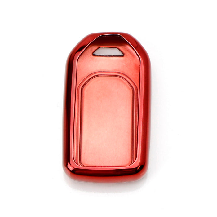 Chrome Red TPU Key Fob Case For Honda Accord Civic Pilot CRV HRV Odyssey, etc