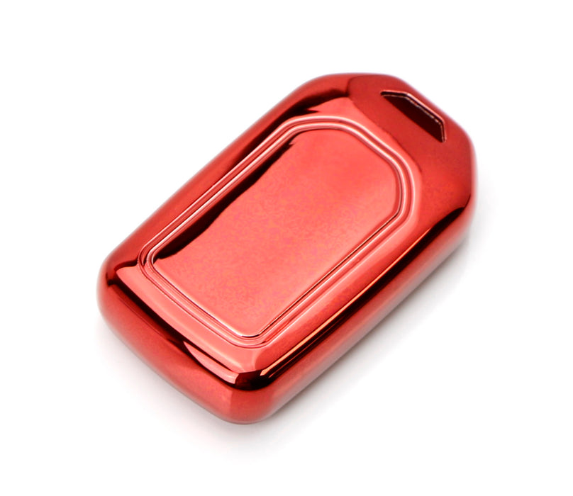 Chrome Red TPU Key Fob Case For Honda Accord Civic Pilot CRV HRV Odyssey, etc