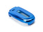 Chrome Blue TPU Key Fob Case For Dodge Charger Challenger Jeep Chrysler, etc