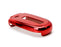 Chrome Red TPU Key Fob Case For Dodge Charger Challenger Jeep Chrysler, etc