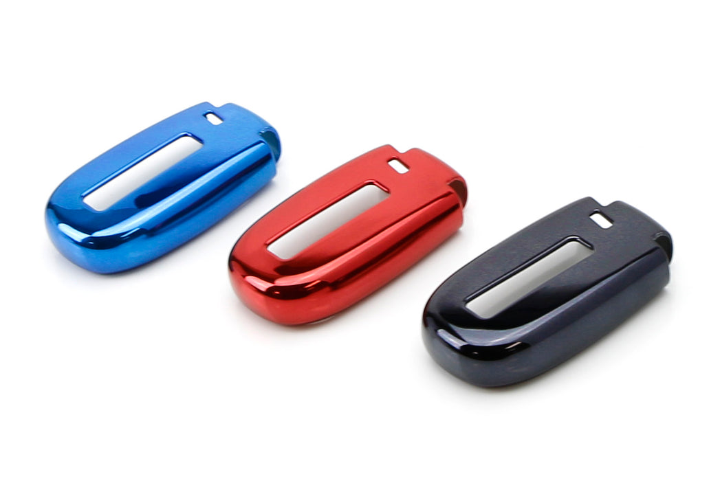 Chrome Red TPU Key Fob Case For Dodge Charger Challenger Jeep Chrysler, etc