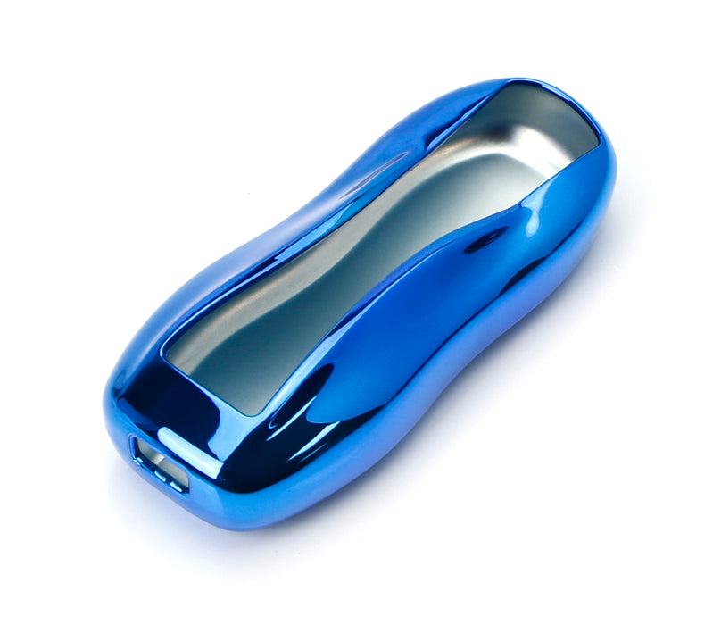 Blue TPU Key Fob Cover Case For Porsche Cayenne Panamera Macan 718  Cayman 911