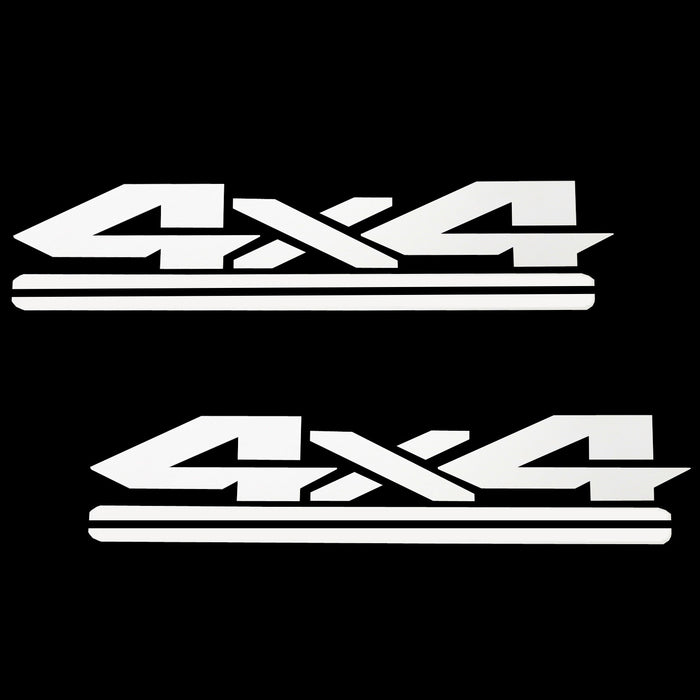 Gloss White 4x4 Off-Road Vinyl Decal Sticker For Dodge Chevy GMC Ford Truck Bed