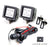 Trunk Bed Rail Mount 20W LED Pod Light Kit For Toyota Tundra Tacoma Nissan Titan