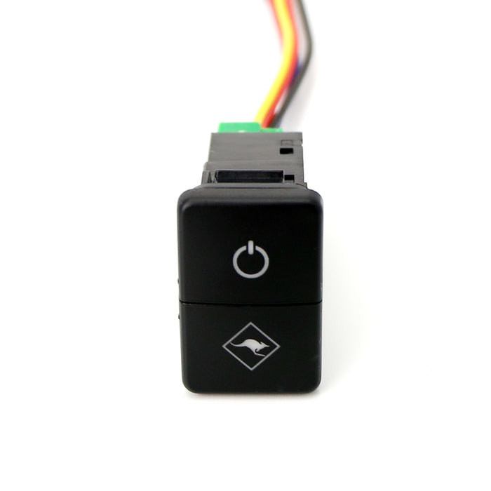 Factory 12V Dual Push Button Switch w/Kangaroo"Roo" Light For Toyota Fog DRL etc