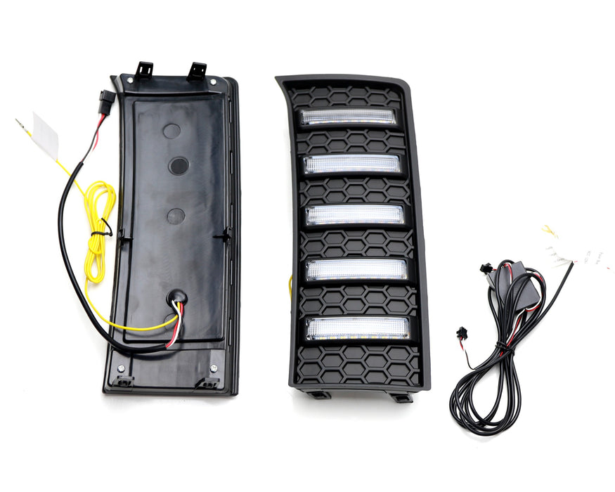 Vertical Under Headlight Fit Switchback Sequential LED DRL For 22+ Toyota Tundra