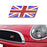 Red/Blue Union Jack Flag Emblem Badge Fit Car Front Grille For MINI, Jaguar, etc